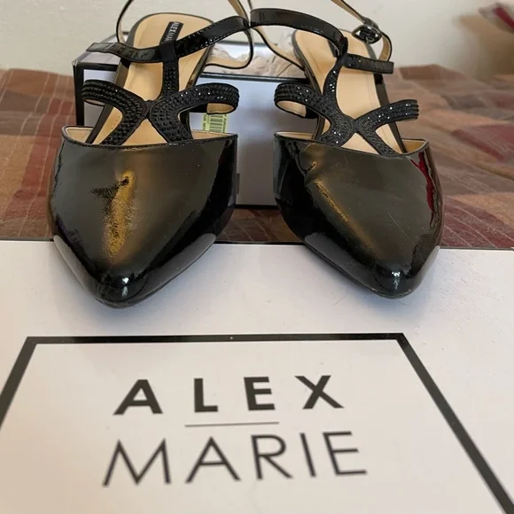 alex marie black dress shoes Alex Marie Dress Loafer Heel Shoes  Encore Pk